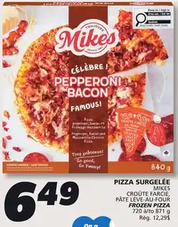 IGA MIKES FROZEN PIZZA offer