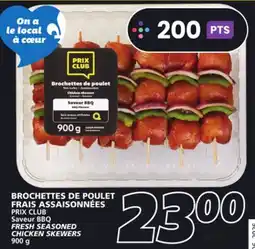 IGA FRESH SEASONED CHICKEN SKEWERS offer