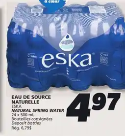 IGA ESKA NATURAL SPRING WATER offer