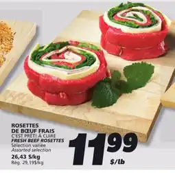 IGA C'EST PRÊT! À CUIRE FRESH BEEF ROSETTES offer