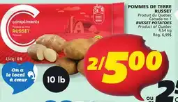 IGA RUSSET POTATOES offer