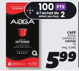 IGA AGGA CAPSULES COFFEE offer