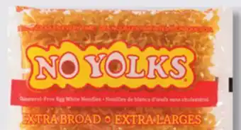IGA NO YOLKS EGG NOODLES offer