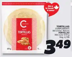 IGA COMPLIMENTS TORTILLAS offer