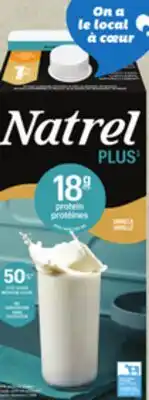 IGA NATREL PLUS LACTOSE-FREE MILK BEVERAGE OR CHOCOLATE MILK BEVERAGE offer