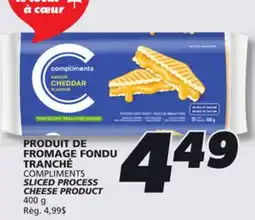 IGA COMPLIMENTS SLICED PROCESS CHEESE PRODUCT offer