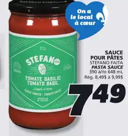 IGA STEFANO FAITA PASTA SAUCE offer