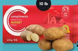 IGA COMPLIMENTS RUSSET POTATOES offer