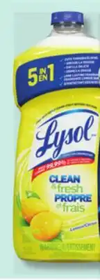 IGA LYSOL DISINFECTING WIPES OR CLEANER offer