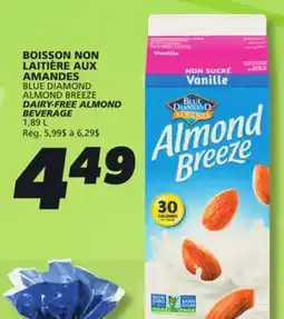 IGA BLUE DIAMOND ALMOND BREEZE DAIRY-FREE ALMOND BEVERAGE offer