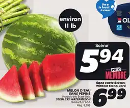 IGA SEEDLESS WATERMELON offer