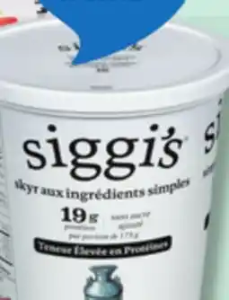 IGA SIGGI'S YOGURT offer