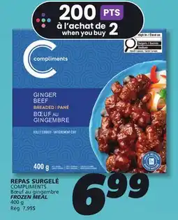 IGA COMPLIMENTS FROZEN MEAL offer