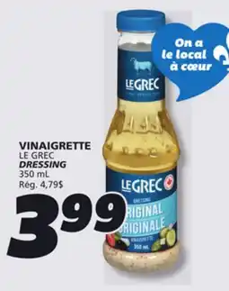 IGA LE GREC DRESSING offer