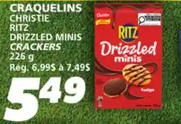 IGA RITZ DRIZZLED MINIS CRACKERS offer