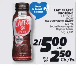 IGA LAIT'S GO SPORT MILK PROTEIN SHAKE offer