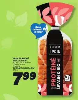 IGA LEVAIN & BIO Protéiné ORGANIC SLICED LOAF offer