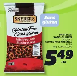 IGA SNYDER'S GLUTEN-FREE PRETZELS offer