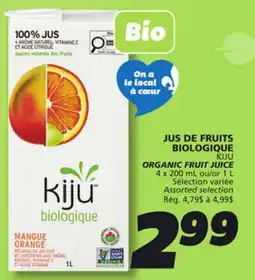 IGA KIJU ORGANIC FRUIT JUICE offer