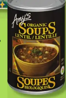 IGA AMY'S ORGANIC SOUP offer