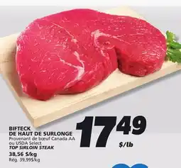 IGA TOP SIRLOIN STEAK offer