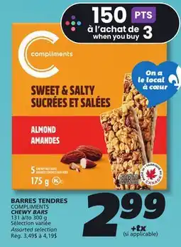 IGA COMPLIMENTS CHEWY BARS offer