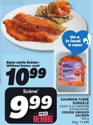 IGA SUSHI À LA MAISON STEAKHOUSE FROZEN SMOKED SALMON offer