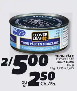 IGA CLOVER LEAF LIGHT TUNA offer