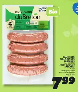 IGA DU BRETON FRESH ORGANIC SAUSAGES offer