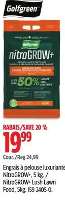 Canadian Tire Engrais à pelouse luxuriante NitroGROW+ offer