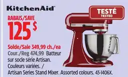 Canadian Tire KitchenAid Artisan Series Stand Mixer offer