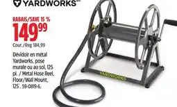 Canadian Tire Metal Hose Reel, Floor/Wall Mount, 125´ offer