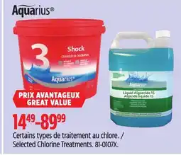 Canadian Tire Selected Chlorine Treatments offer
