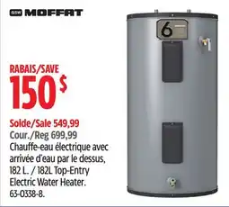 Canadian Tire 182L Top-Entry Electric Water Heater offer