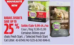 Canadian Tire Selected Fresh Start Cat Litter offer