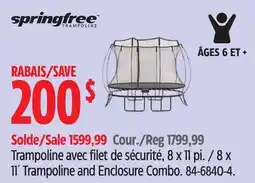 Canadian Tire Trampoline avec filet de sécurité, 8 x 11 pi offer