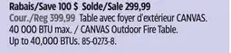 Canadian Tire CANVAS Outdoor Fire Table offer