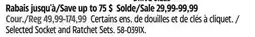 Canadian Tire STANLEY Selected Socket and Ratchet Sets offer