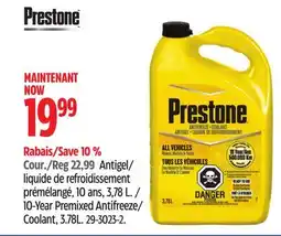 Canadian Tire Prestone 10-Year Premixed Antifreeze/ Coolant offer