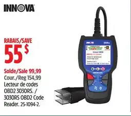 Canadian Tire 3030RS OBD2 Code Reader offer