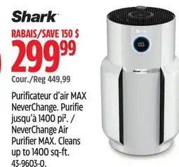 Canadian Tire Shark NeverChange Air Purifier MAX offer