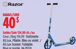 Canadian Tire Razor A5 Lux Scooter offer