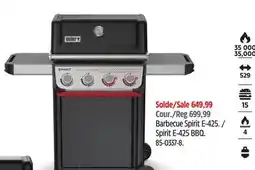 Canadian Tire Spirit E-425 BBQ offer