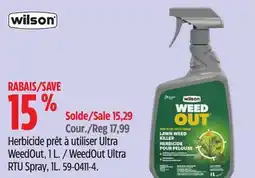 Canadian Tire Wilson WeedOut Ultra RTU Spray, 1L offer