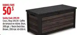 Canadian Tire Resin Deck Box. Brown, 200-Gal offer