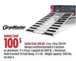 Canadian Tire CargoMaster Aluminum Multi-Function Tri-Fold Ramp offer
