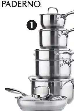Canadian Tire Paderno 11-Pc 18/10 Stainless-Steel Cookset offer
