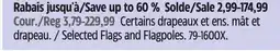 Canadian Tire Selected Flags and Flagpoles offer