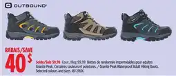 Canadian Tire OUTBOUND Granite Peak Waterproof Adult Hiking Boots offer