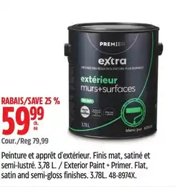 Canadian Tire Exterior Paint + Primer offer